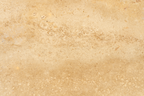 detail du plateau en travertin vernis